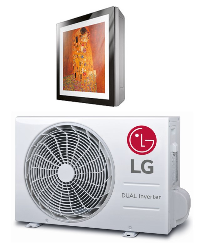 LG Klimaanlage A12FT R 32 Artcool Gallery Inverter Single Split 3,5 kW Design Fotorahmen