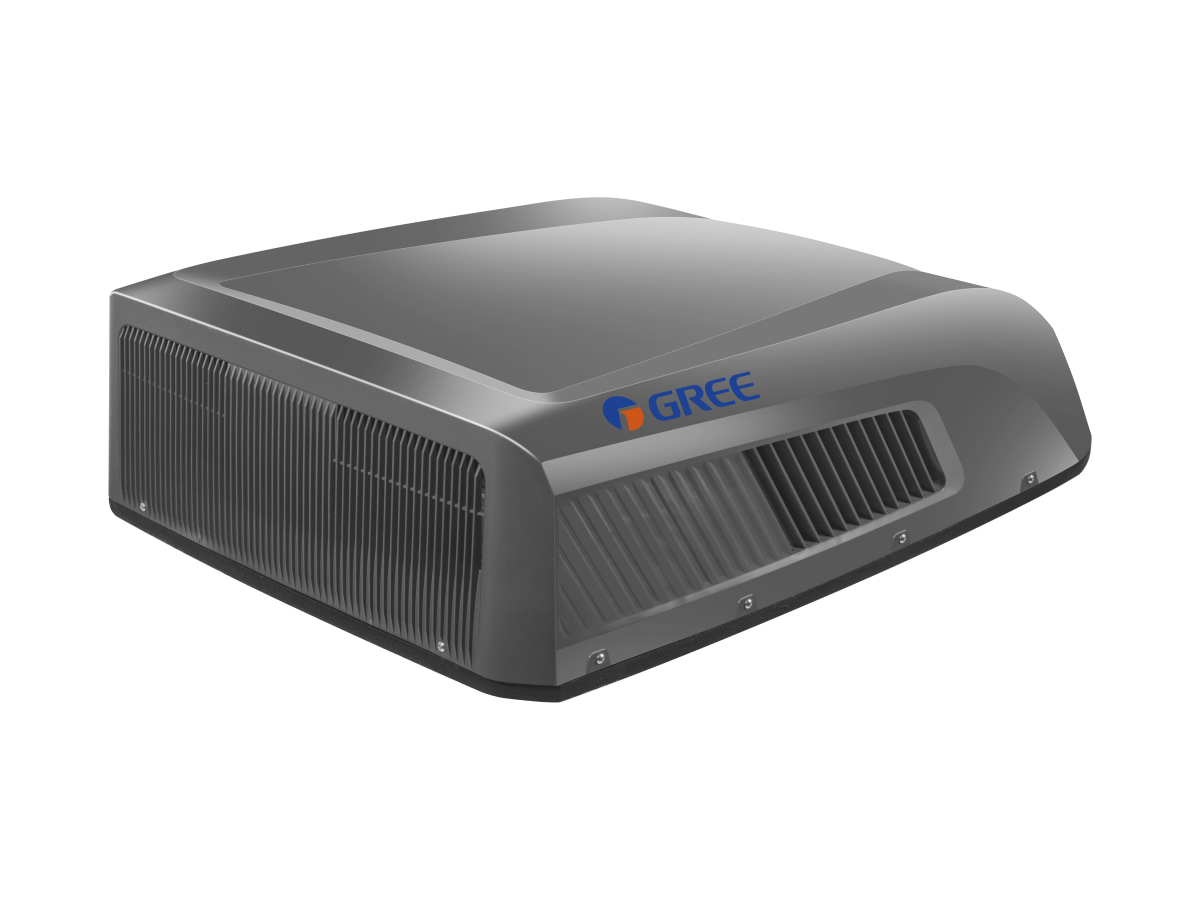 Tosot by Gree Inverter Split-Klimaanlage für Caravan, Camper, Wohnwagen, Wohnmobil 2,5 kW mit WiFi und Einbaurahmen / Dachklimaanlage schwarz