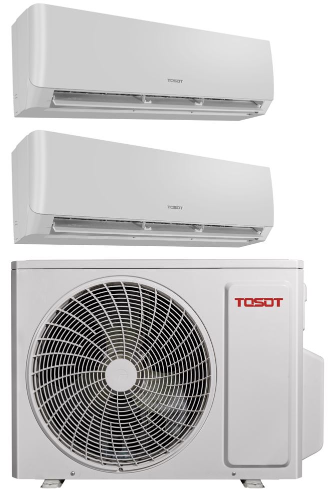 TOSOT Klimaanlage by Gree Wandgerät Pular mit WiFi Inverter Multisplit 0909 SET 2 x 2,5 kW R32