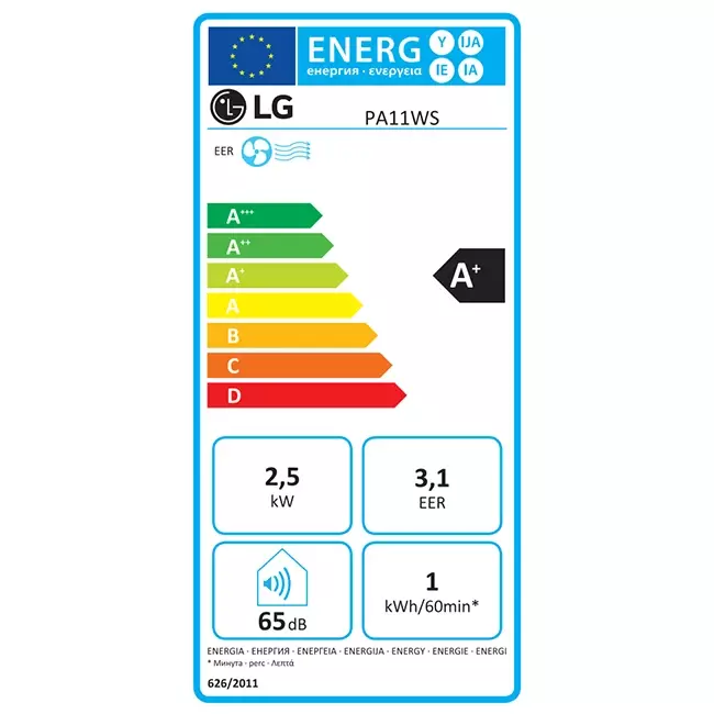 LG Klimagerät mobil 3,2 kW Inverter R290